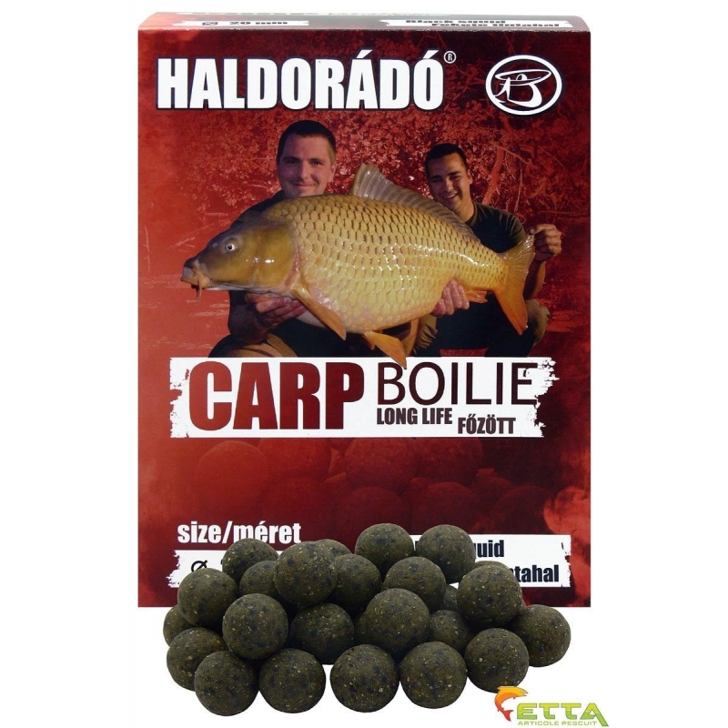 Haldorado - Carp Boilie Long Life Black Squid 800g 20mm