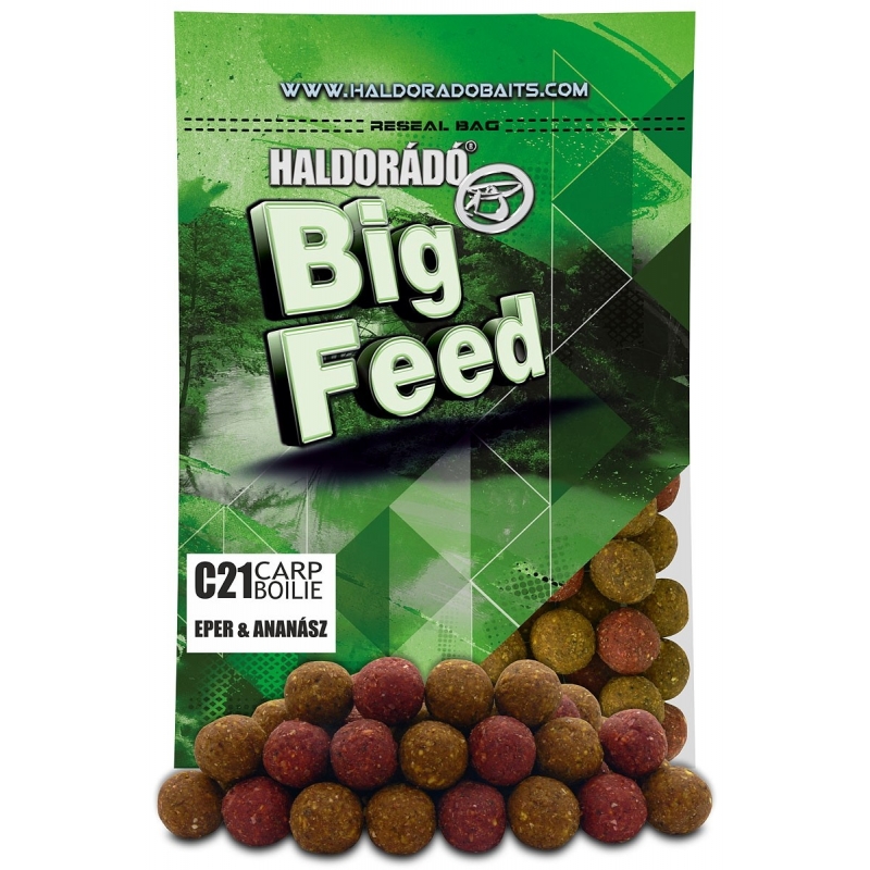 Haldorado - Big Feed - C21 Boilie - Capsuna  Ananas 0.8kg, 21 mm