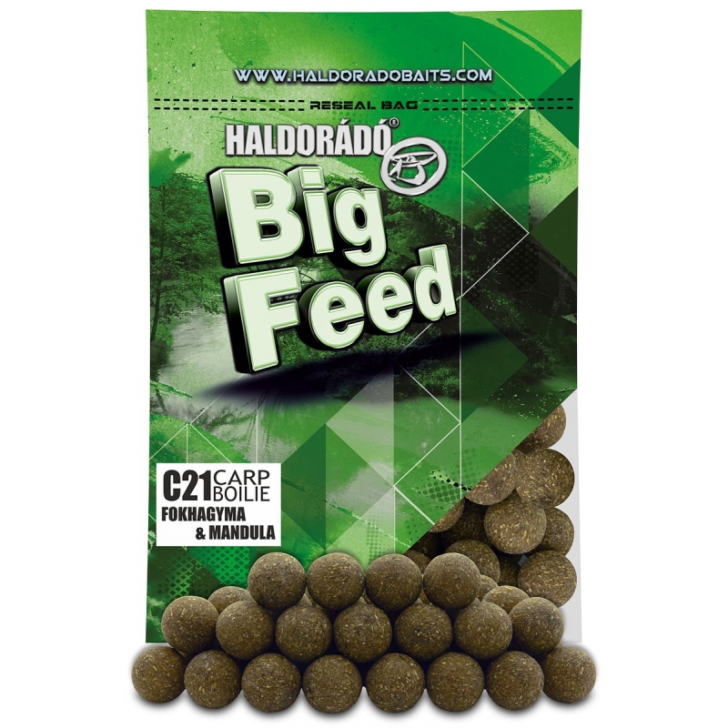 Haldorado - Big Feed - C21 Boilie - Usturoi  migdale (0.8kg 21mm)